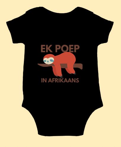 Ek poep in Afrikaans