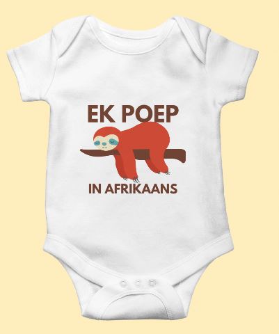 Ek poep in Afrikaans